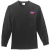 Tall Long Sleeve Essential T Shirt with Pocket Thumbnail