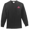 Tall Long Sleeve Essential T Shirt with Pocket Thumbnail