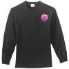 Tall Long Sleeve Essential T Shirt with Pocket Thumbnail