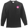 Tall Long Sleeve Essential T Shirt with Pocket Thumbnail