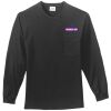 Tall Long Sleeve Essential T Shirt with Pocket Thumbnail