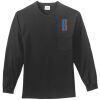 Tall Long Sleeve Essential T Shirt with Pocket Thumbnail